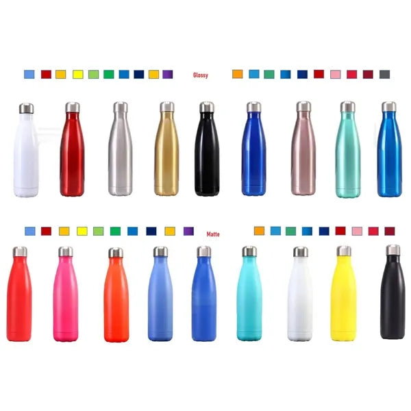17oz Stainless Steel Water Bottle - Smooth Spray Painting