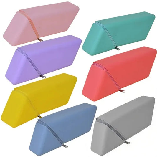 Rubber Pencil Case Large Capacity