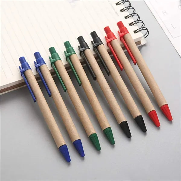 Eco Smooth Writing Lightweight Kraft Paper Ballpoint Pens