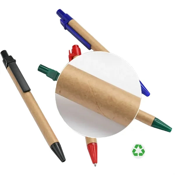 Eco Smooth Writing Lightweight Kraft Paper Ballpoint Pens