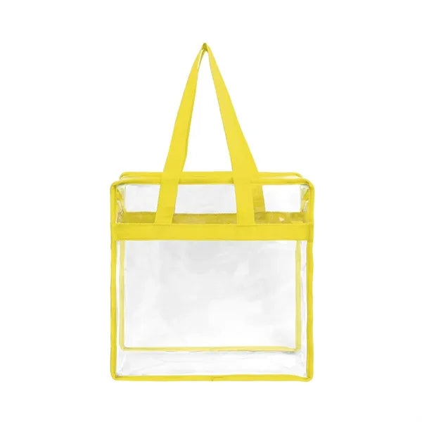 Stadium Approved Clear Zipper Tote Bag