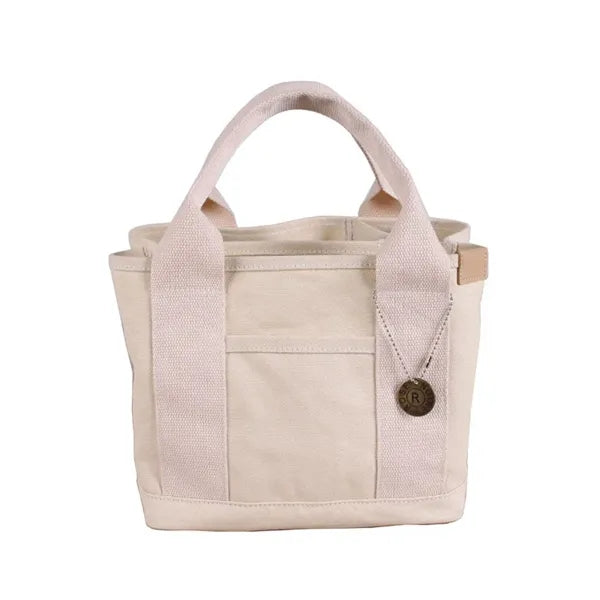 Canvas Mini Tote Bag Compact Organizer for Everyday Use