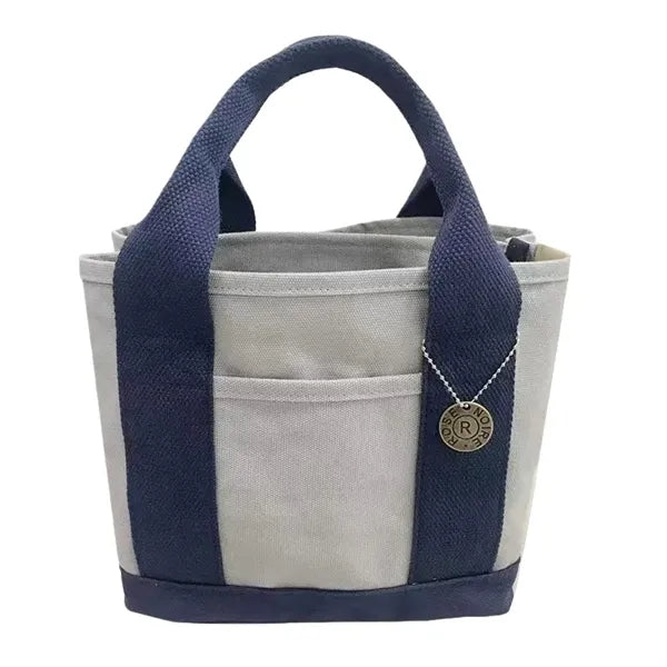 Canvas Mini Tote Bag Compact Organizer for Everyday Use