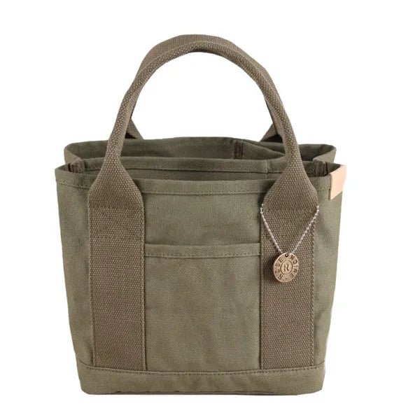 Canvas Mini Tote Bag Compact Organizer for Everyday Use