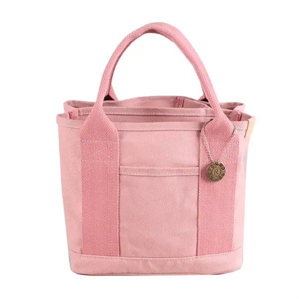 Canvas Mini Tote Bag Compact Organizer for Everyday Use
