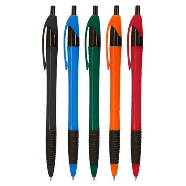 Union Printed - Slims Black Trim Grip Click Pen