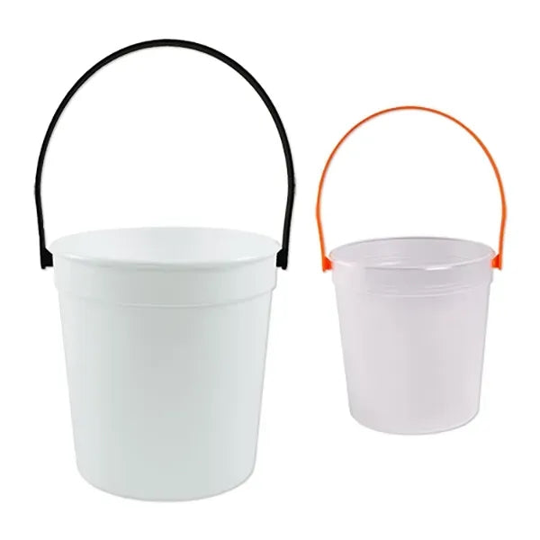 32 Oz Plastic Rum Bucket with Mix and Match Color Handle
