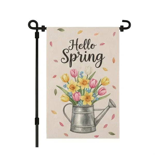 Full Color Sublimated Linen Garden Flag