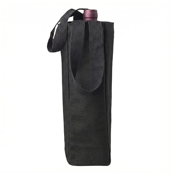 Gusseted Single Bottle Tote Bag
