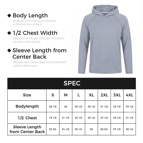 Unisex 200 GSM Sunproof UPF 50+ Fishing Long Sleeve Shirt Ho