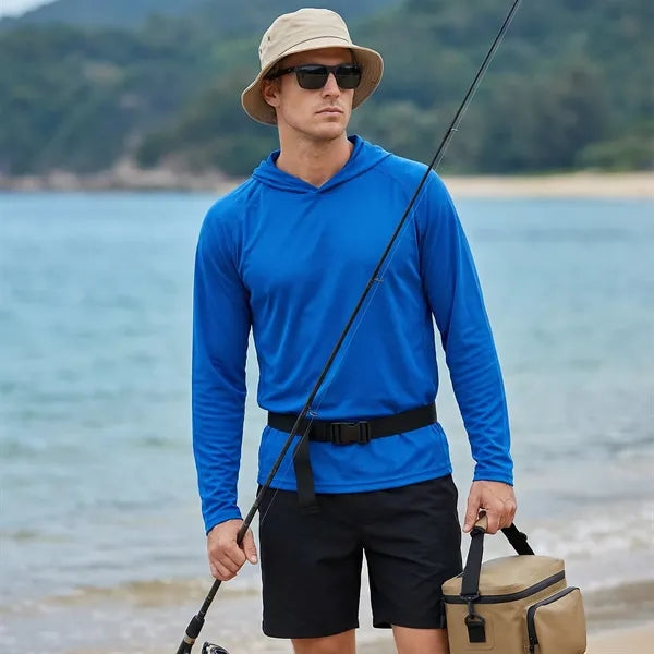 Unisex 200 GSM Sunproof UPF 50+ Fishing Long Sleeve Shirt Ho
