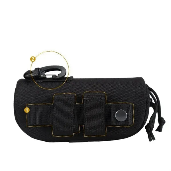 Tactical Polyester Hard Shell Glasses Case