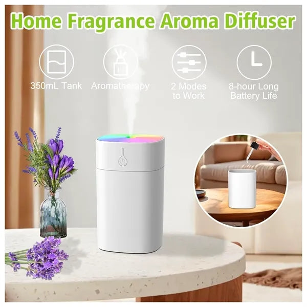Portable Mini Humidifiers for Bedroom Aroma Diffuser
