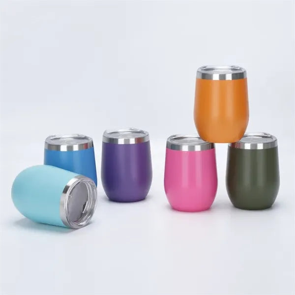 12oz Travel Coffee Cups Coffee Mug Egg Shape Water Bottle