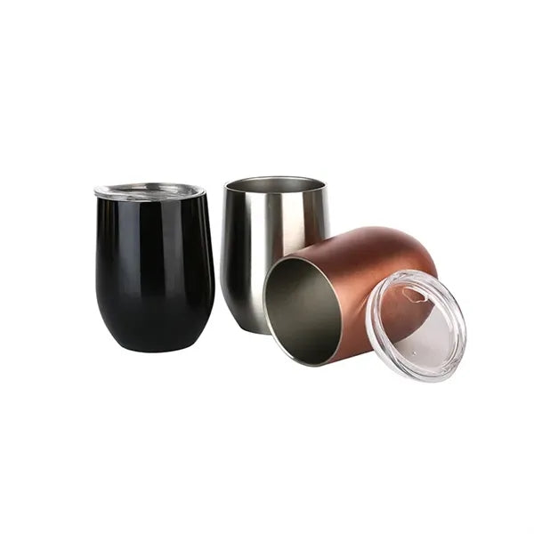 12oz Travel Coffee Cups Coffee Mug Egg Shape Water Bottle
