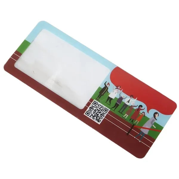 PVC 3 Dual Focus Bookmark Card Magnifier