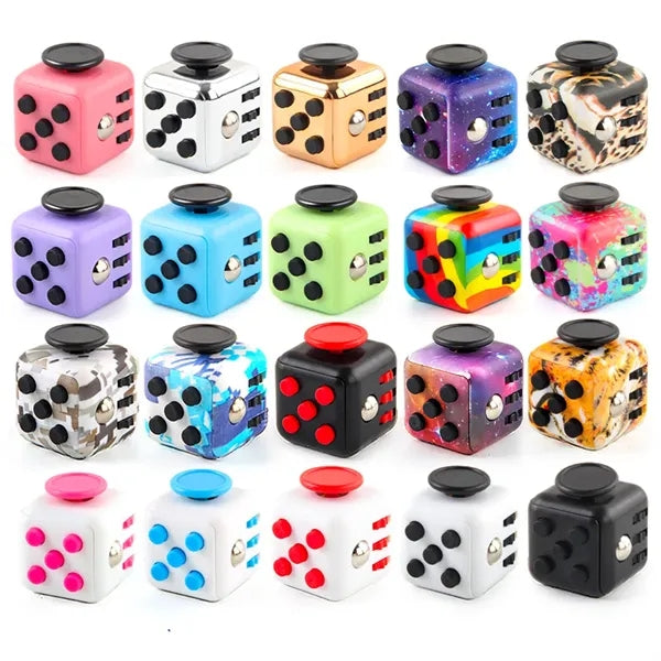 Fidget Toy Cube 6 Sided Stress Relief & Focus Toy