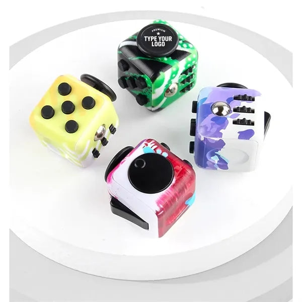 Fidget Toy Cube 6 Sided Stress Relief & Focus Toy