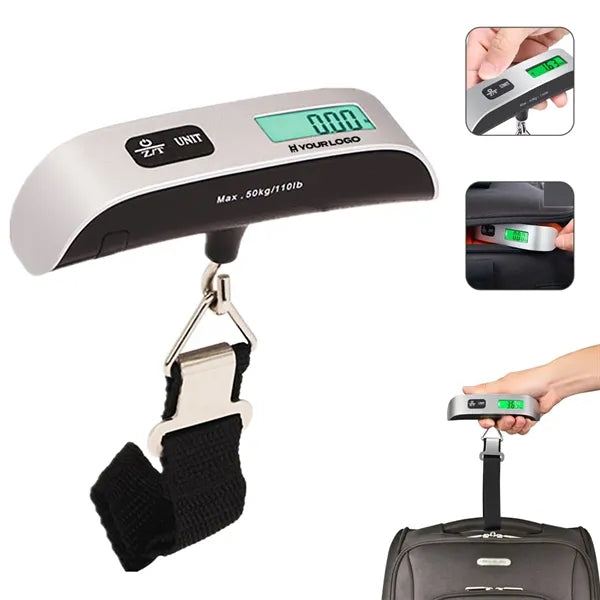 Portable digital luggage scale LCD display for travelers