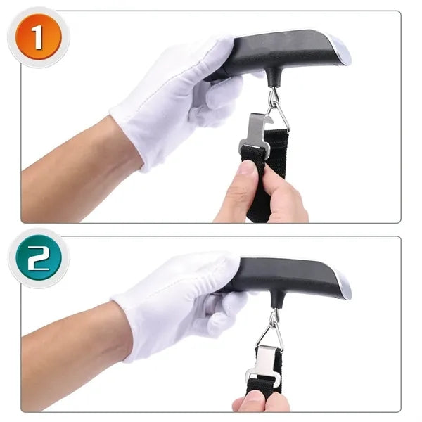 Portable digital luggage scale LCD display for travelers