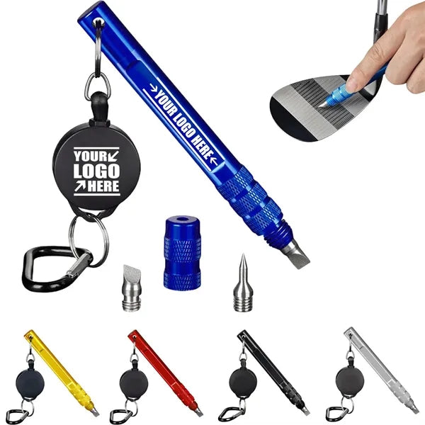 3-in-1 Golf Club Groove Sharpener Tool