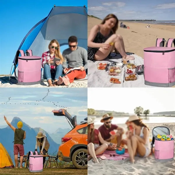 Portable cooler backpack large waterproof for travel camping