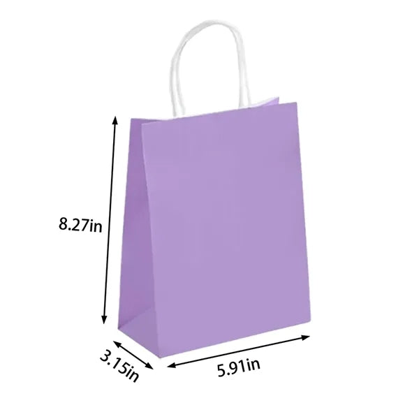 Multicolour paper bags with handles for birthday gift party