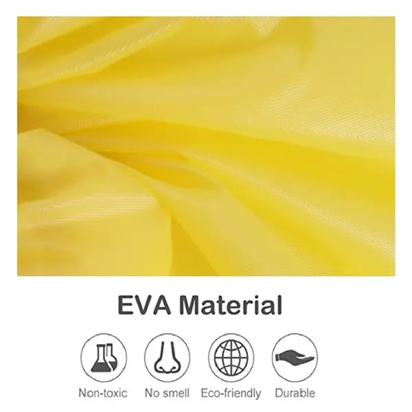 Lightweight Thickened Kids EVA Raincoat with Adjustable Hood