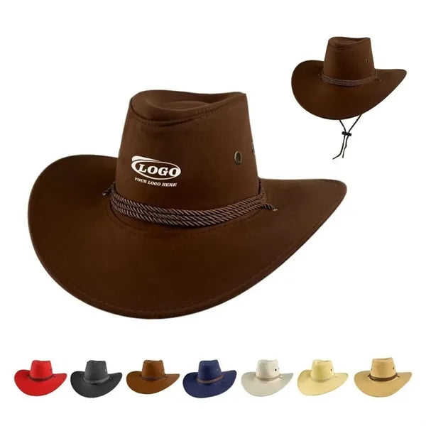Leather Western Cowboy Hat