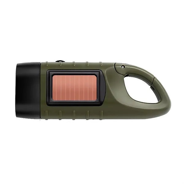 Hand Crank Solar Powered Flashlight