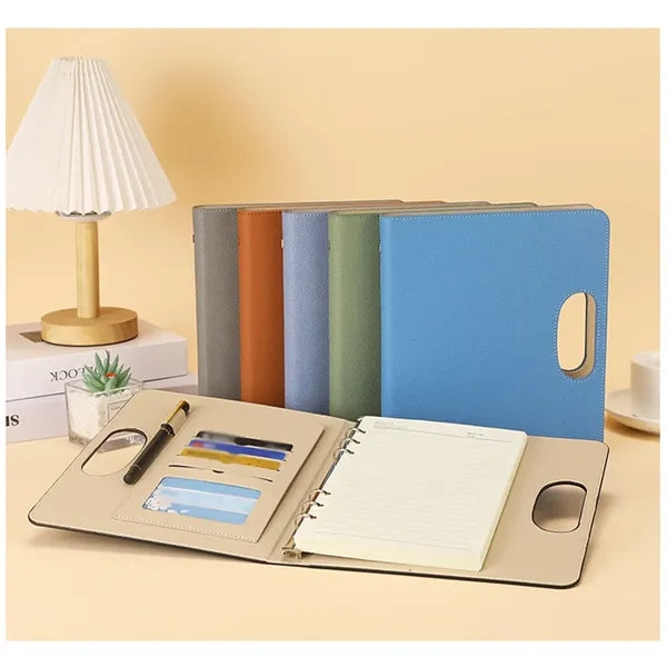A5 Handbag Notebook Loose-Leaf Binder Multi-Card Slots