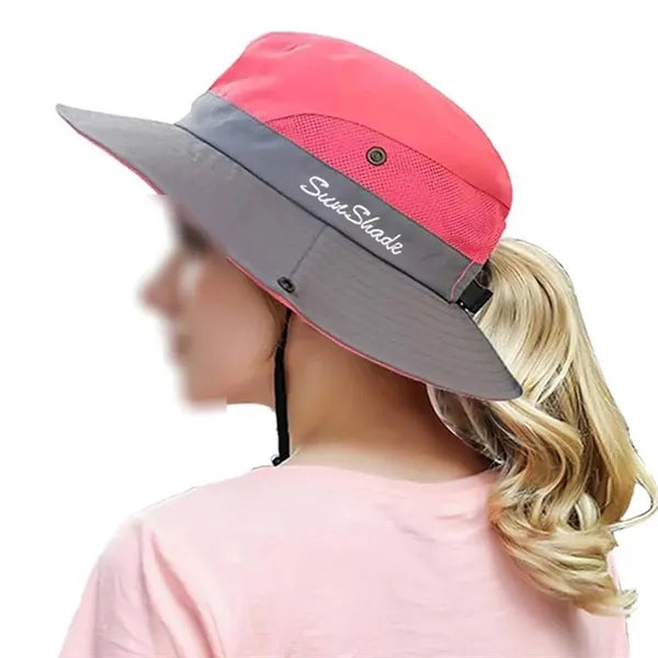 Sun hat wide brim breathable cowboy for fishing hiking