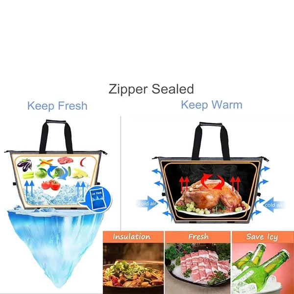 Cooler Tote Bag, Picnic Lunch Box