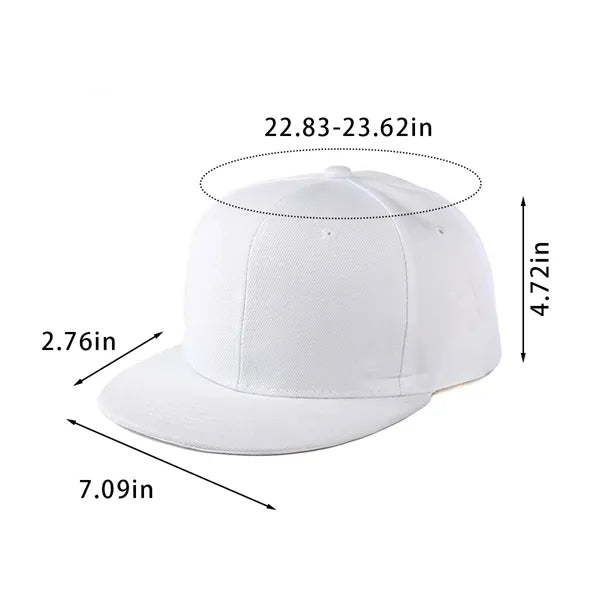 Adjustable Hip Hop Style Snapback Hat Cap with Flat Bill
