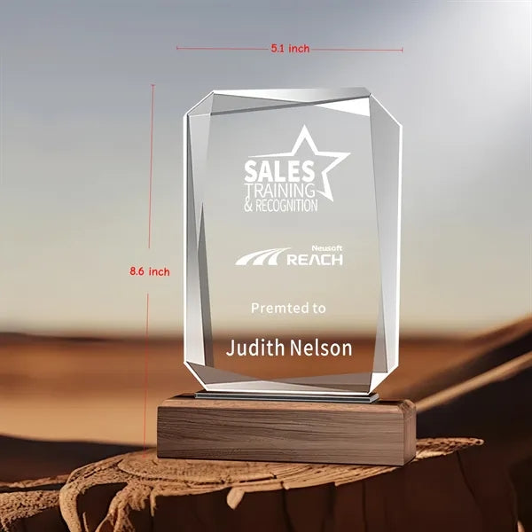 Rectangle Crystal Award
