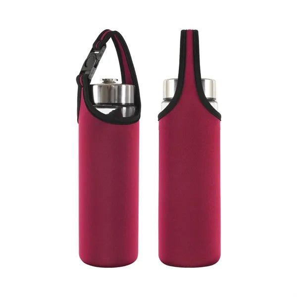 3mm Neoprene Large Bottle Sleeve with Clip Handle