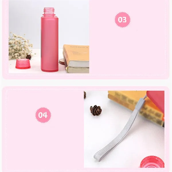 13.5oz Gradient Lightweight Glass Water Bottle with Lanyard