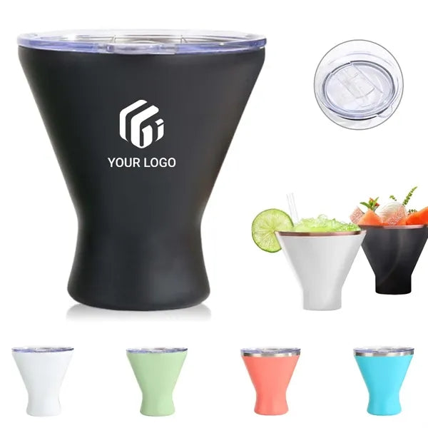 Barware Drinks Mug Insulated Cocktail Tumbler with Lid