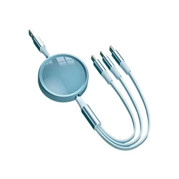 3.6ft Retractable 3-in-1 Charging Cable Roll