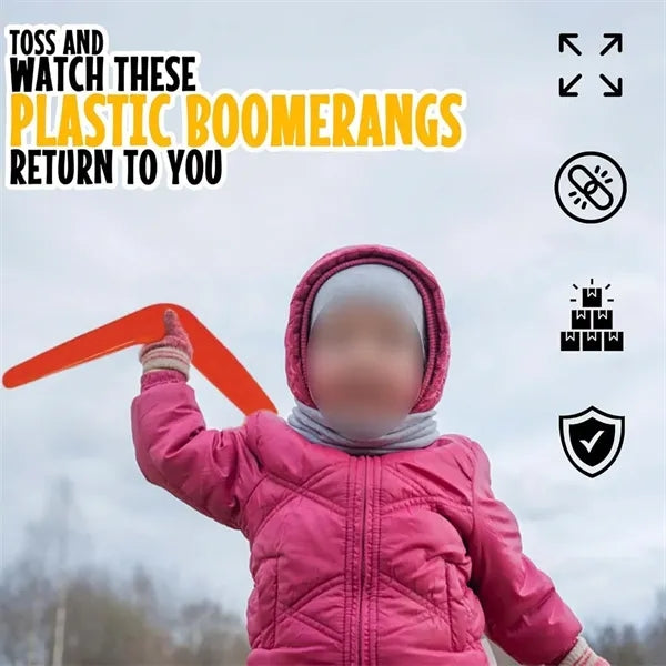 Plastic boomerang flying disc outdoor toy for kids adults