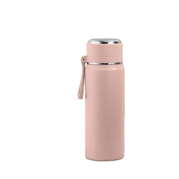 17 Oz Insulated Stainless Steel Dual Lid Water Bottle