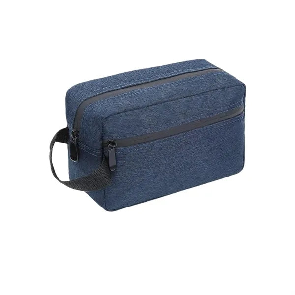 Oxford Fabric Travel Toiletry Bag with Zippered Compartments