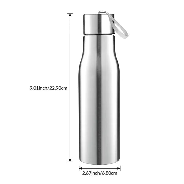 17oz Stainless Steel Water Bottle with Carry Strap