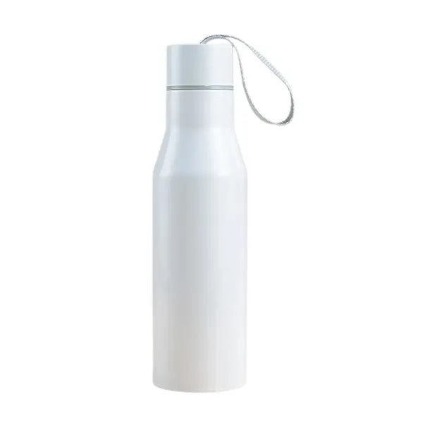17oz Stainless Steel Water Bottle with Carry Strap