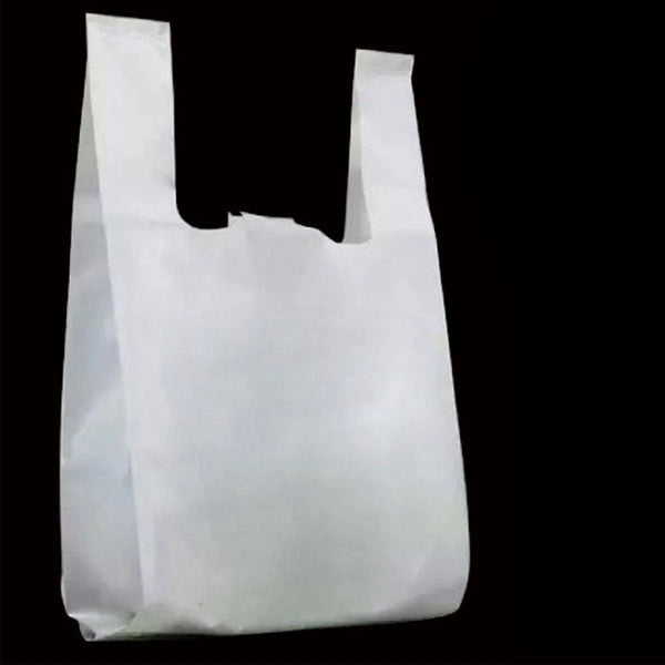 White Plastic T-shirt Bags -12.6 " x 5.51 " x 19.7 "
