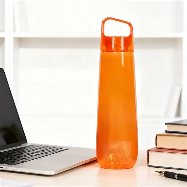 25 oz. Plastic Water Bottle with Carry Handle Lid