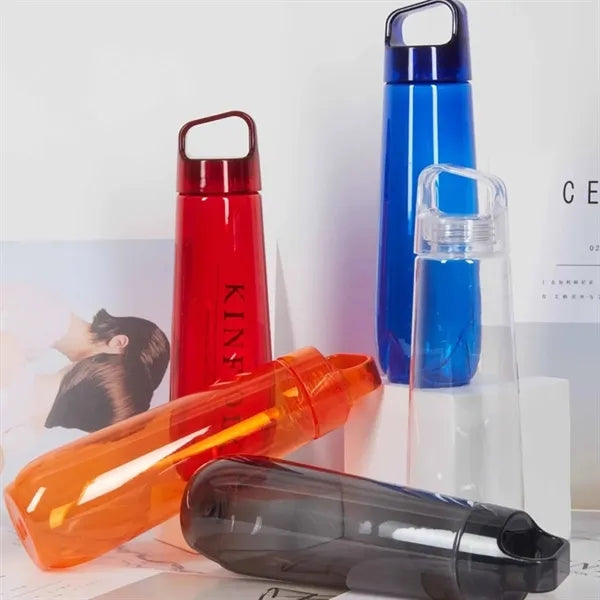 25 oz. Plastic Water Bottle with Carry Handle Lid