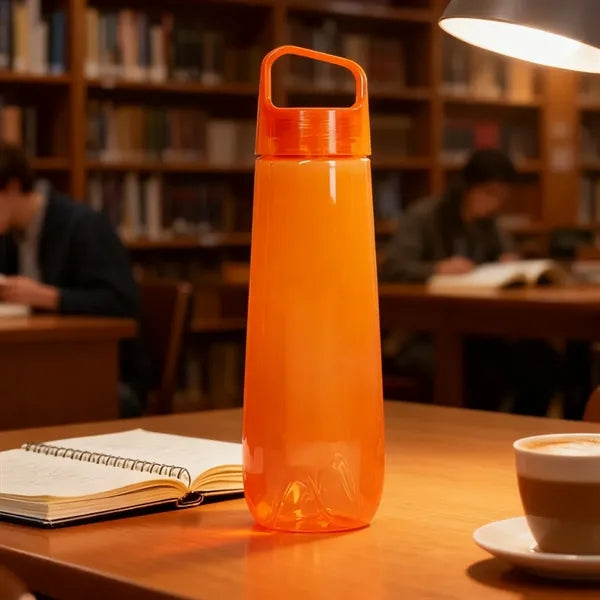 25 oz. Plastic Water Bottle with Carry Handle Lid