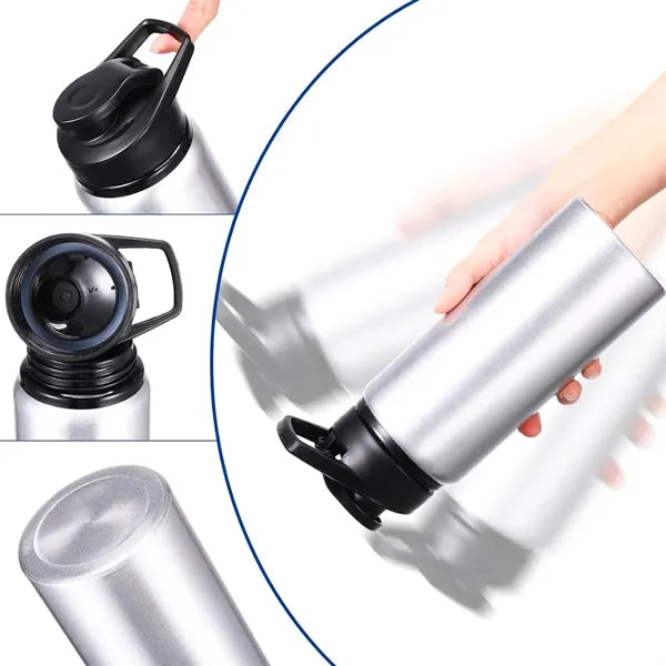20 oz. Stainless Steel Sports Bottle with Straw Lid