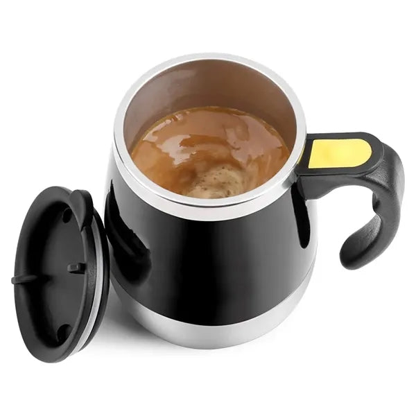 14 oz. Automatic Self-Stirring Mug with Handle Lid